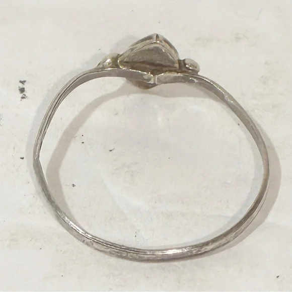 925 Sterling Silver Ring Size 9 Abalone Shell Handmade Jewelry - Picture 3 of 5